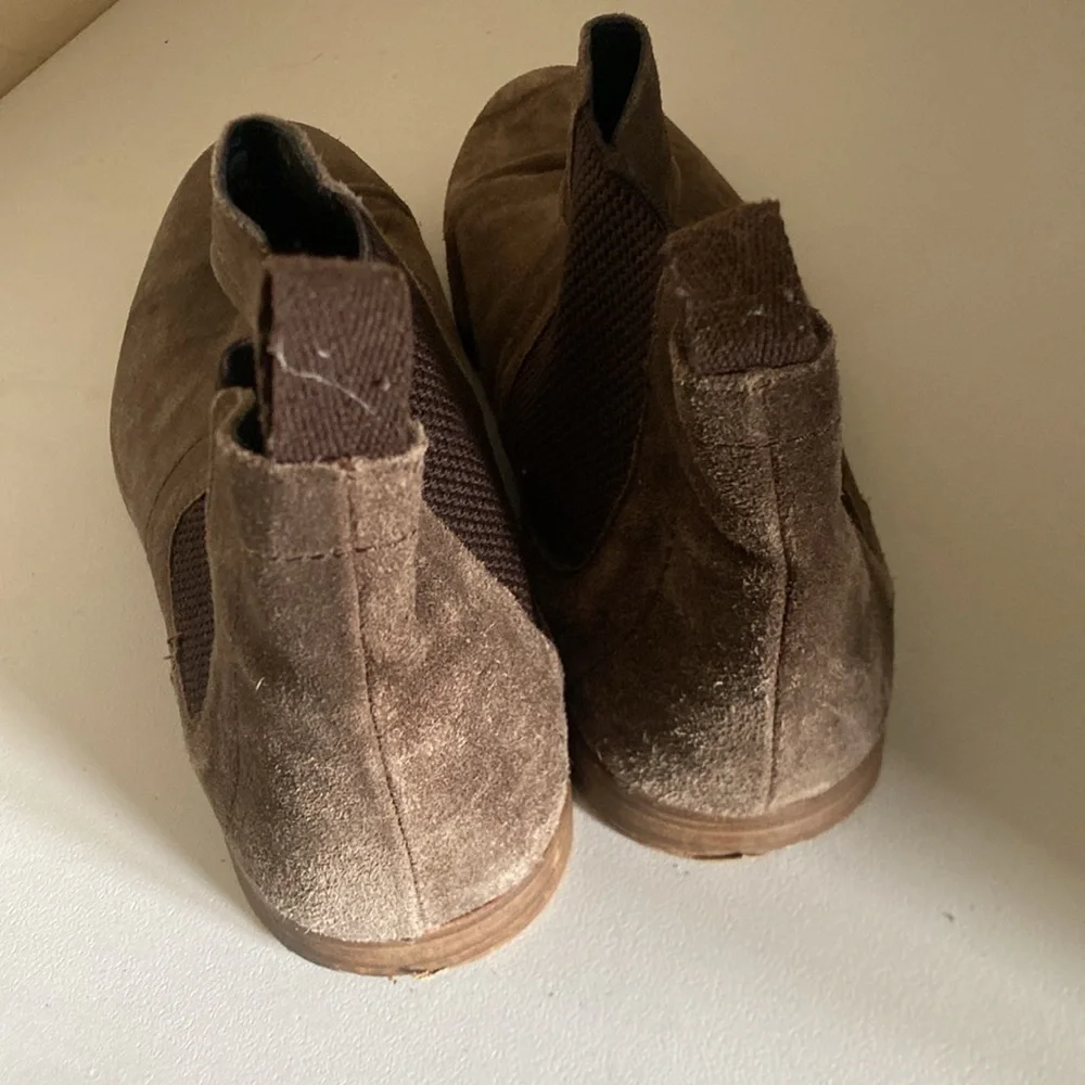 BEN SHERMAN SUEDE slip on MENS BOOTS brown size 11